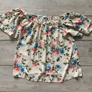 Floral Off the Shoulder Top